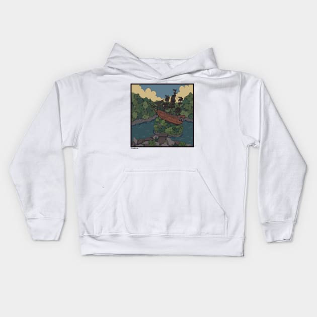 The Unseankable Shellboat Kids Hoodie by greenishsapphire